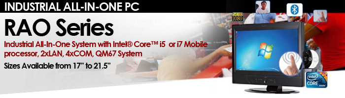  Industrial All-In-One System with Intel® Core™ i7 Mobile processor, 1xLAN, 2xCOM, QM67 System